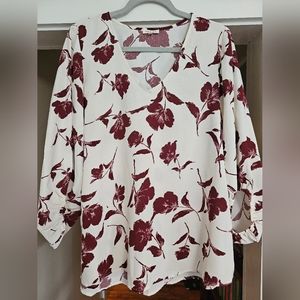 JODIFL Boutique Blouse Puff Sleeves Size Medium